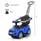 Costway 3 in 1 Ride on Push Car Toddler Stroller Sliding Car w/Music White\Black\Blue\Pink\Red